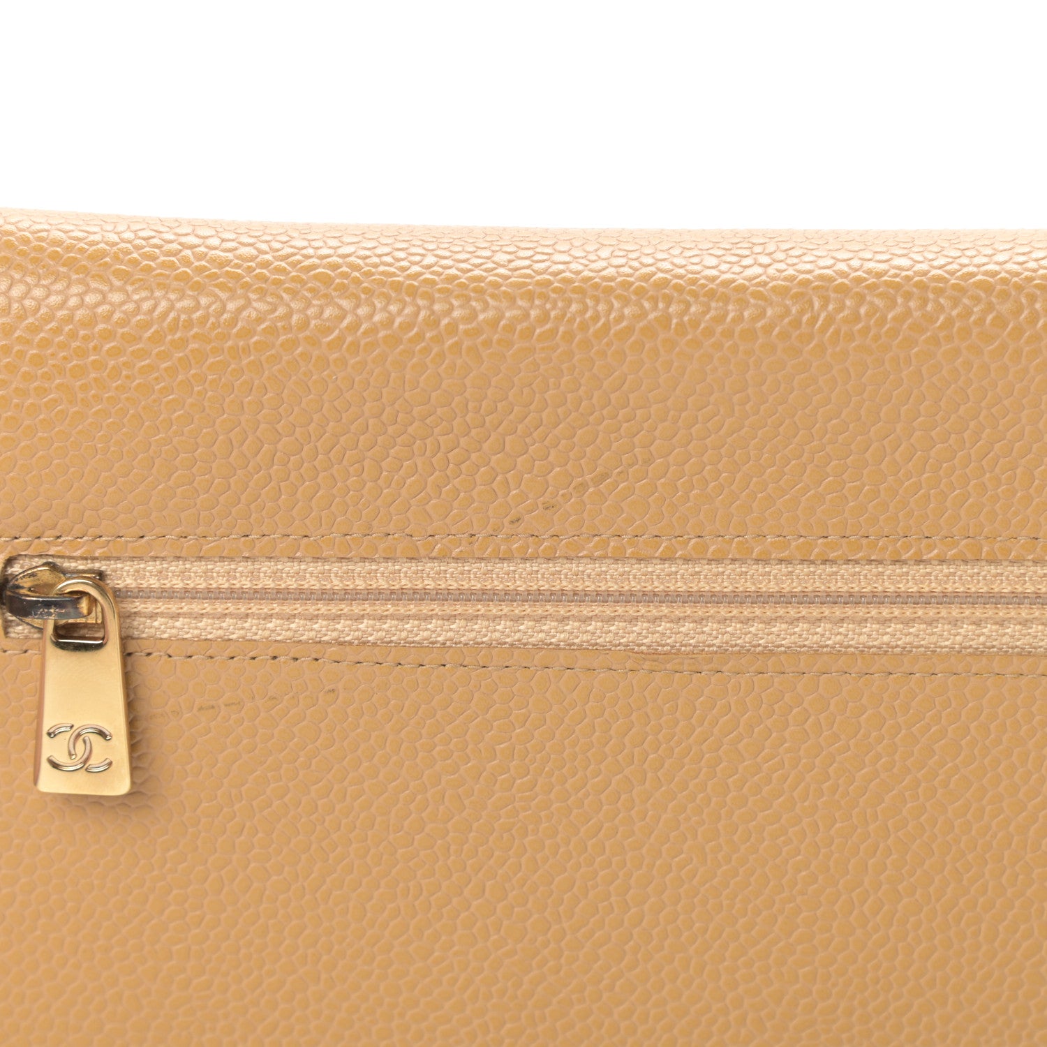 Chanel Caviar Timeless CC Wallet on Chain WOC Beige 13 of 14