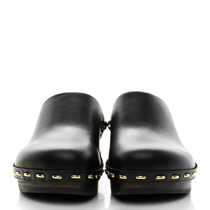 Fendi Vitello Baguette 25/60mm Clogs 35 Black 2 of 8