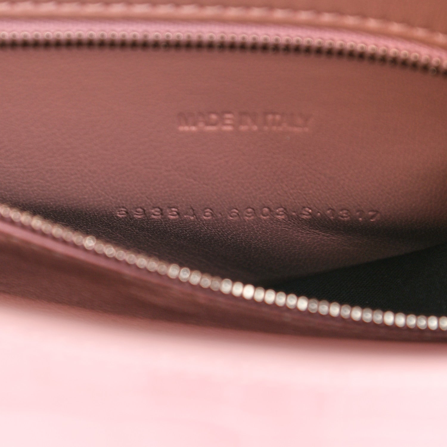 Balenciaga Shiny Calfskin Crocodile Embossed Small Hourglass Top Handle Bag Powder Pink 10 of 13
