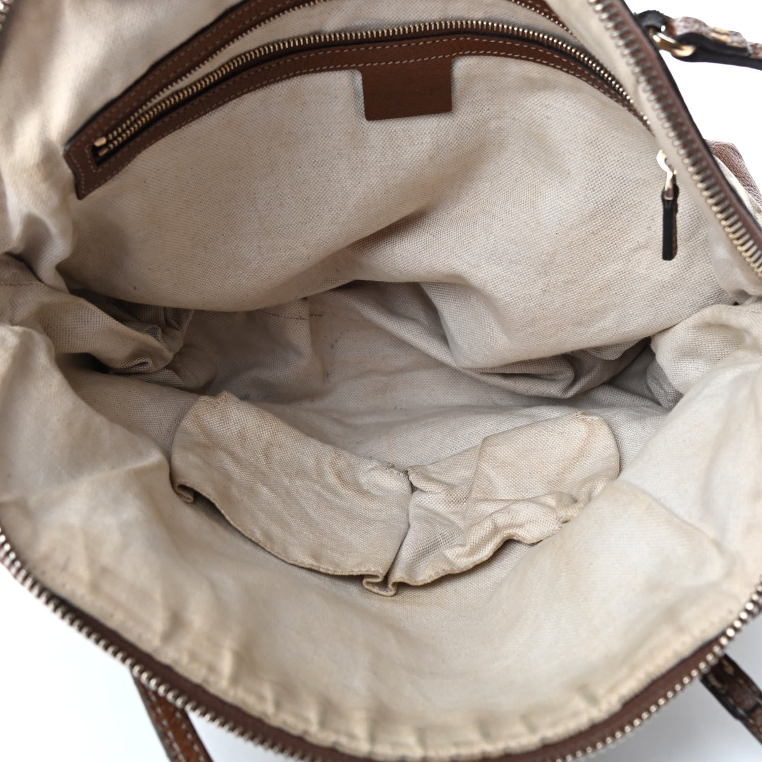 Gucci Monogram Medium Bree Shoulder Bag Beige Tabacco 4 of 5
