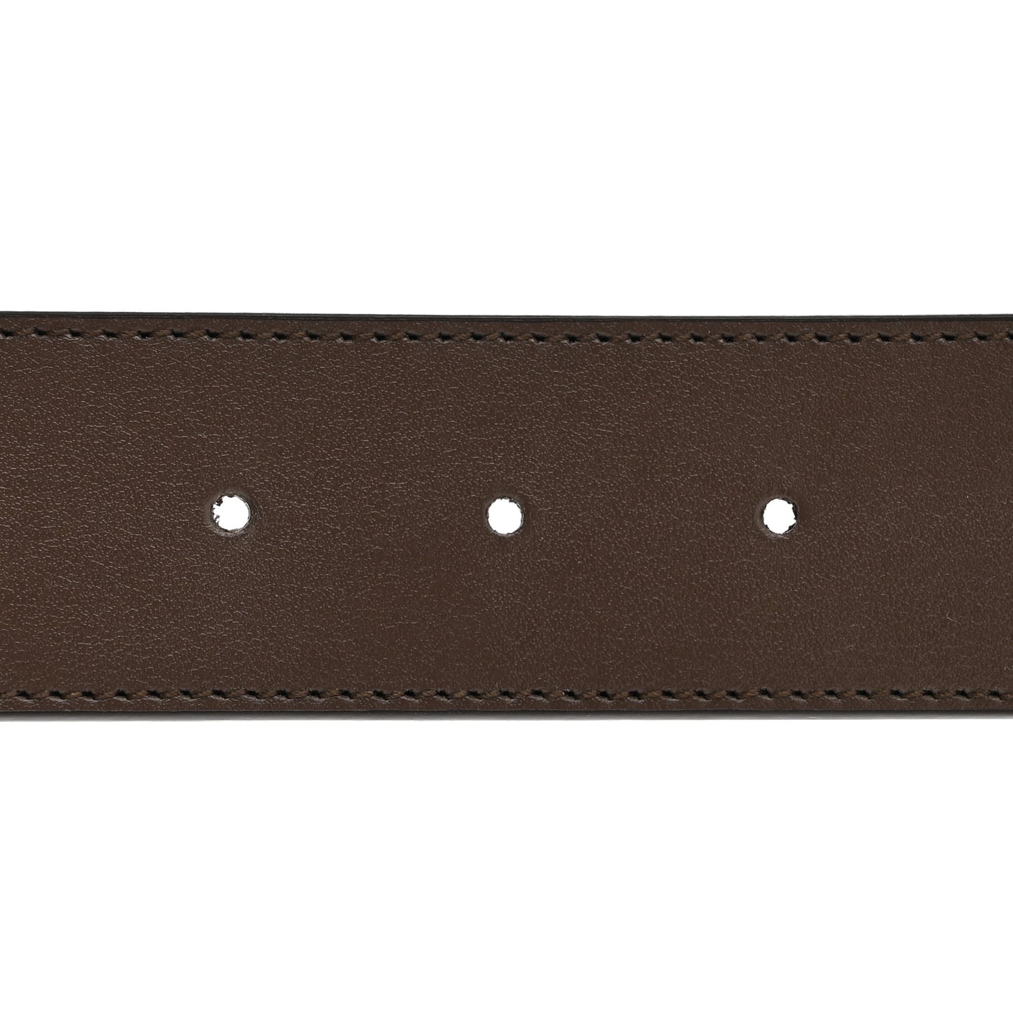 GG Supreme Monogram Plutone Calfskin Double G Reversible 37mm Belt 95 38 Beige Ebony New Acero
