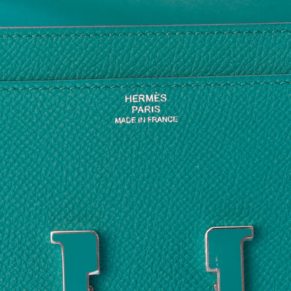 Hermes Epsom Constance Long Wallet Bleu Paon 6 of 11