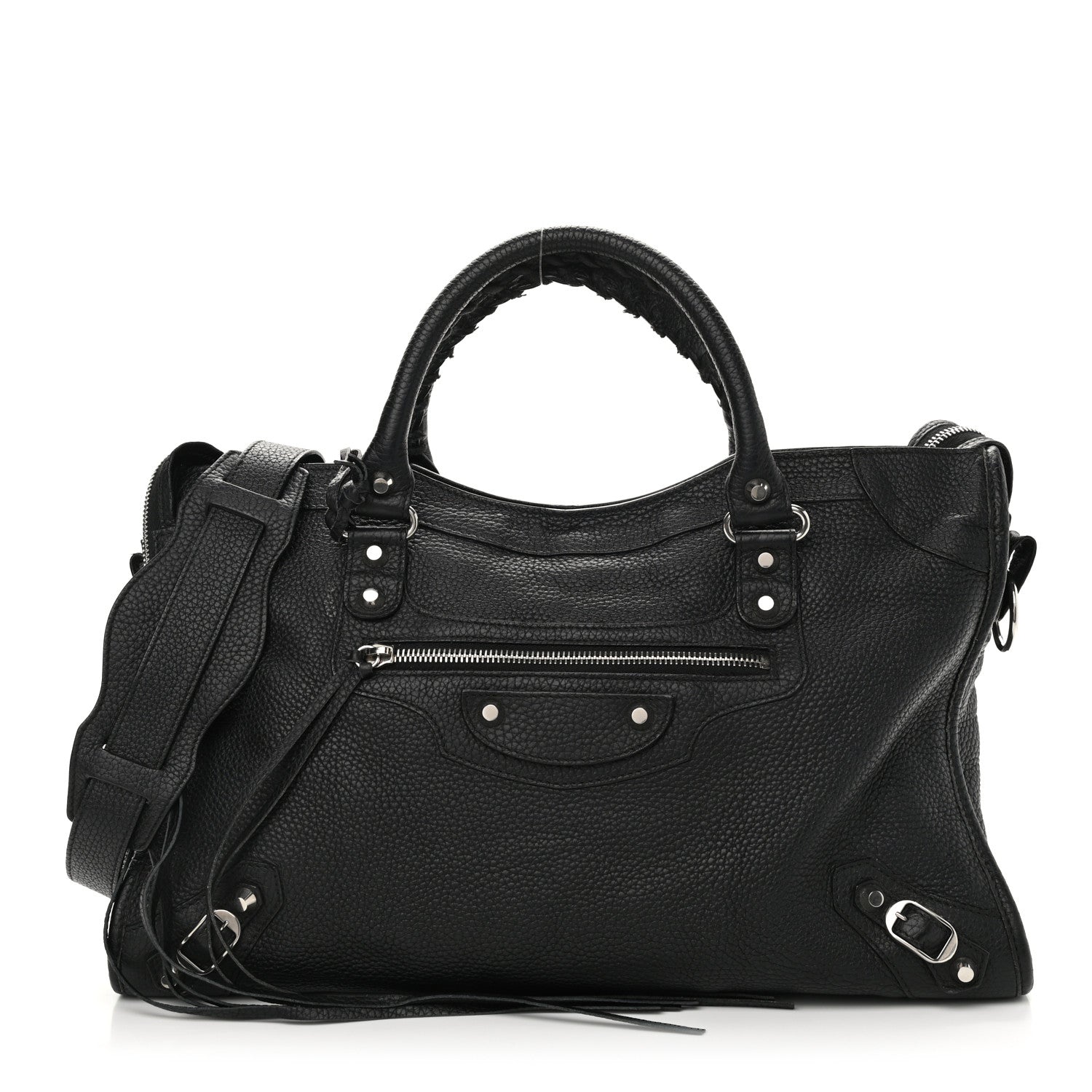 Balenciaga Vibrato Calfskin Classic Silver Hardware City Black 3 of 13