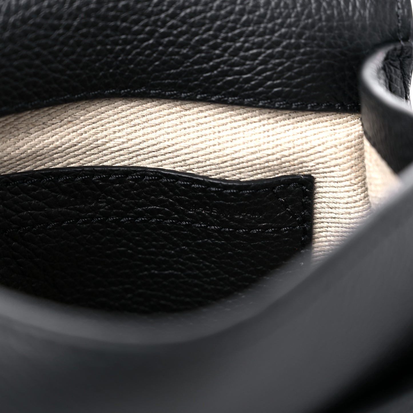 Calfskin Mini Marcie Round Crossbody Bag Black