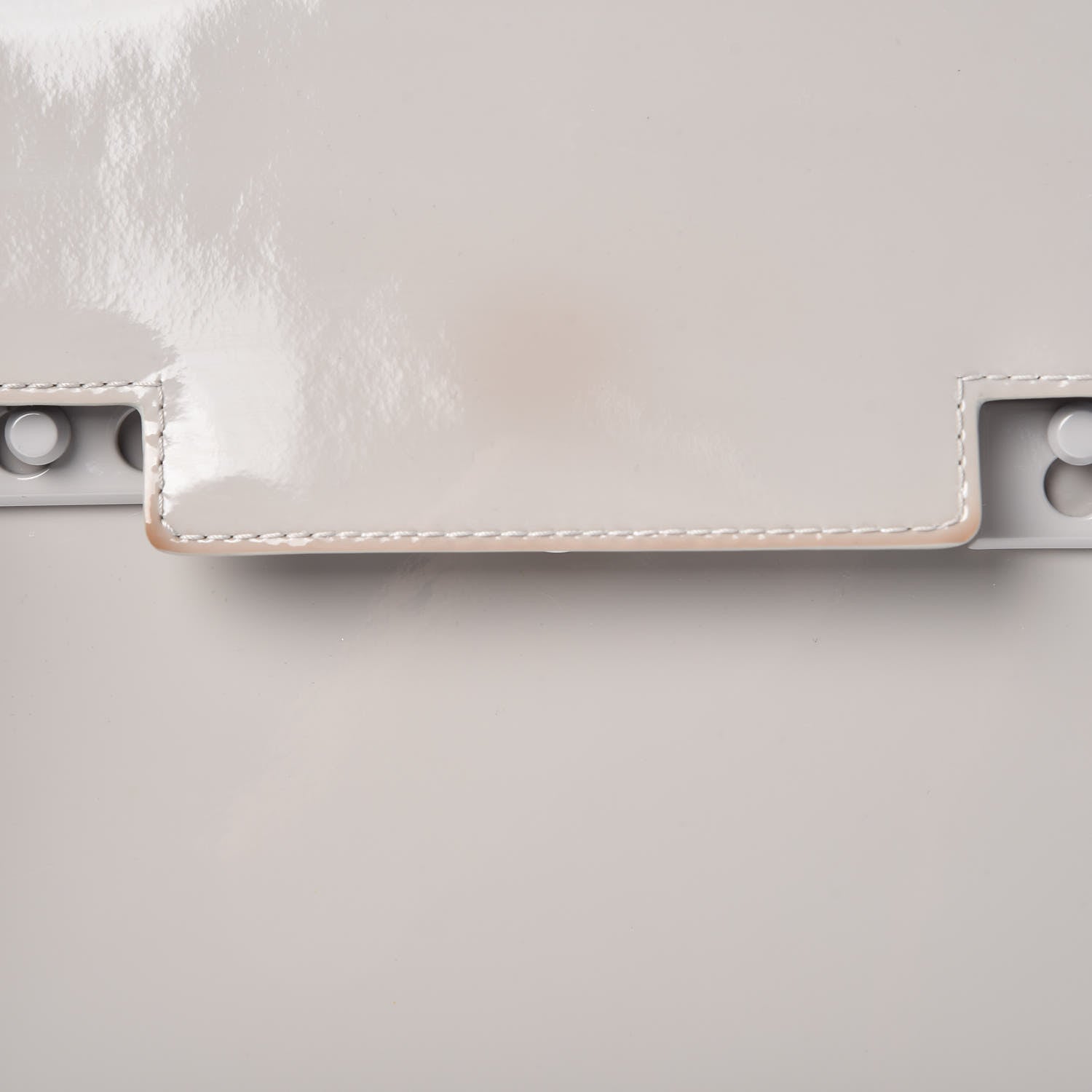 Delvaux Patent Calfskin MM Tempete Satchel Gray 9 of 16