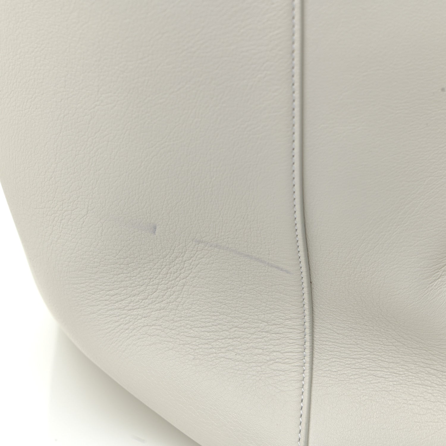 Celine Calfskin Clasp Horizontal Cabas White 11 of 20