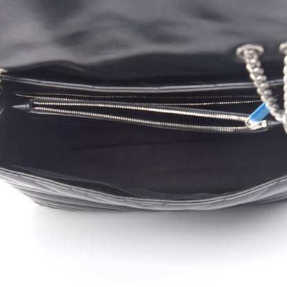 Saint Laurent Calfskin Y Quilted Monogram Large Loulou Chain Satchel Black 5 of 10