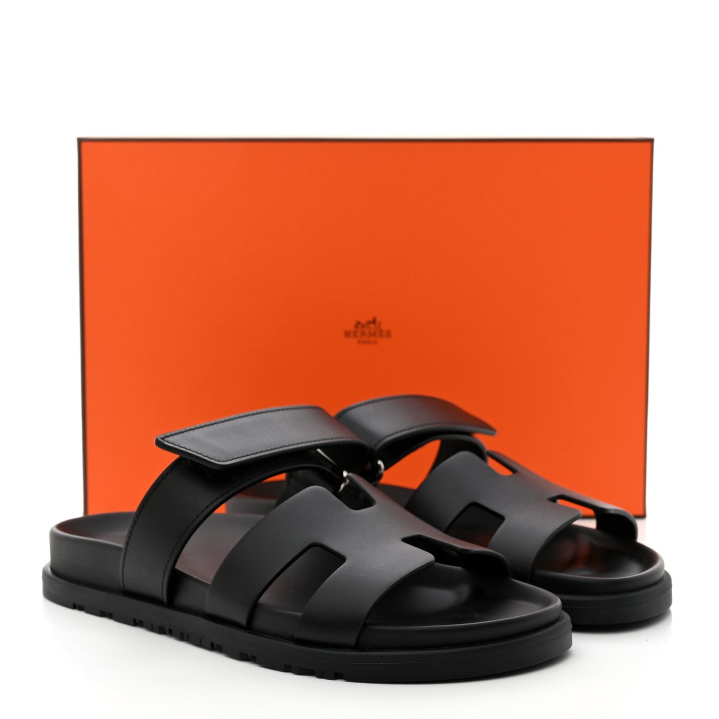 Calfskin Womens Chypre Sandals 37.5 Black