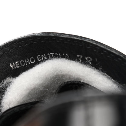 Prada Spazzolato Buckled Loafers 38.5 Black 9 of 9