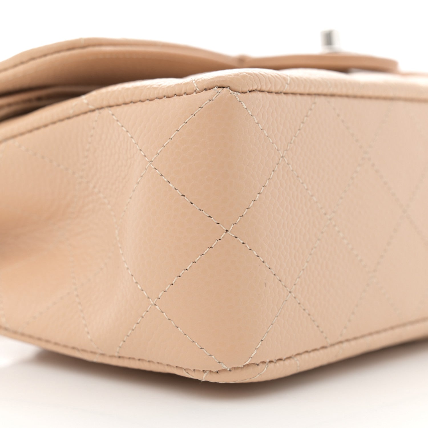 Chanel Caviar Quilted Small Double Flap Beige 9 of 10
