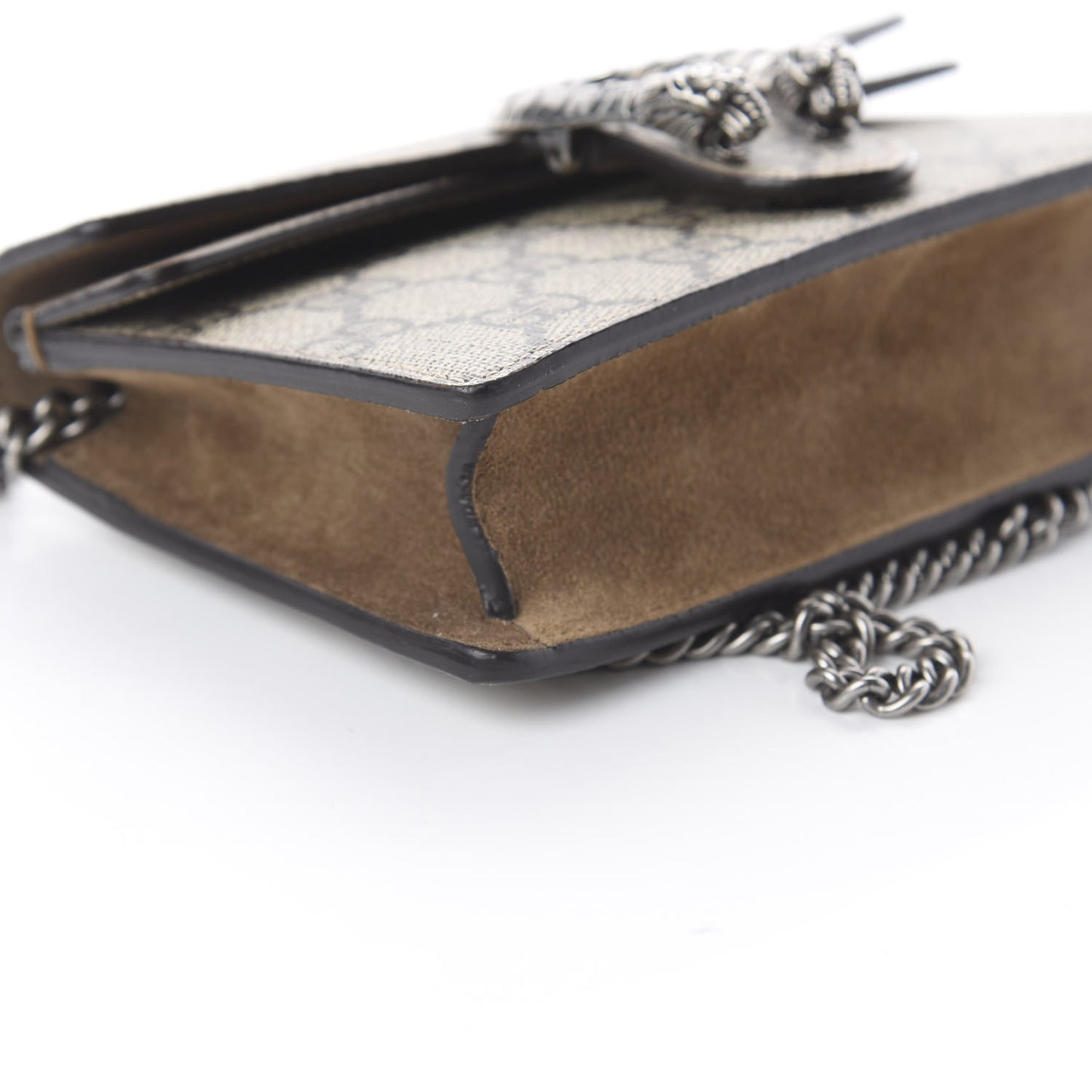 GG Supreme Monogram Super Mini Dionysus Shoulder Bag Taupe