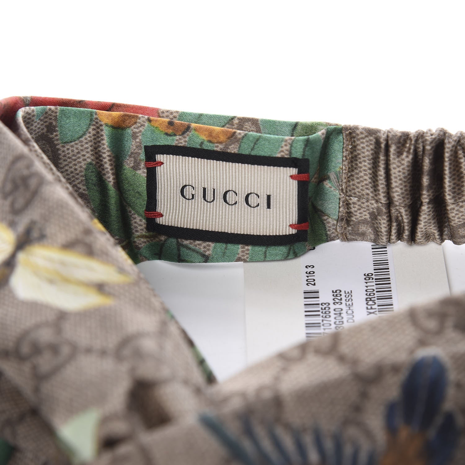 Gucci Silk Monogram Tian Print Tiana Duchesse Headband 4 of 4