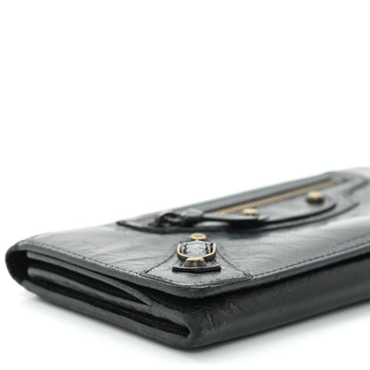 Balenciaga Agneau Classic Hardware Money Wallet Black 8 of 9