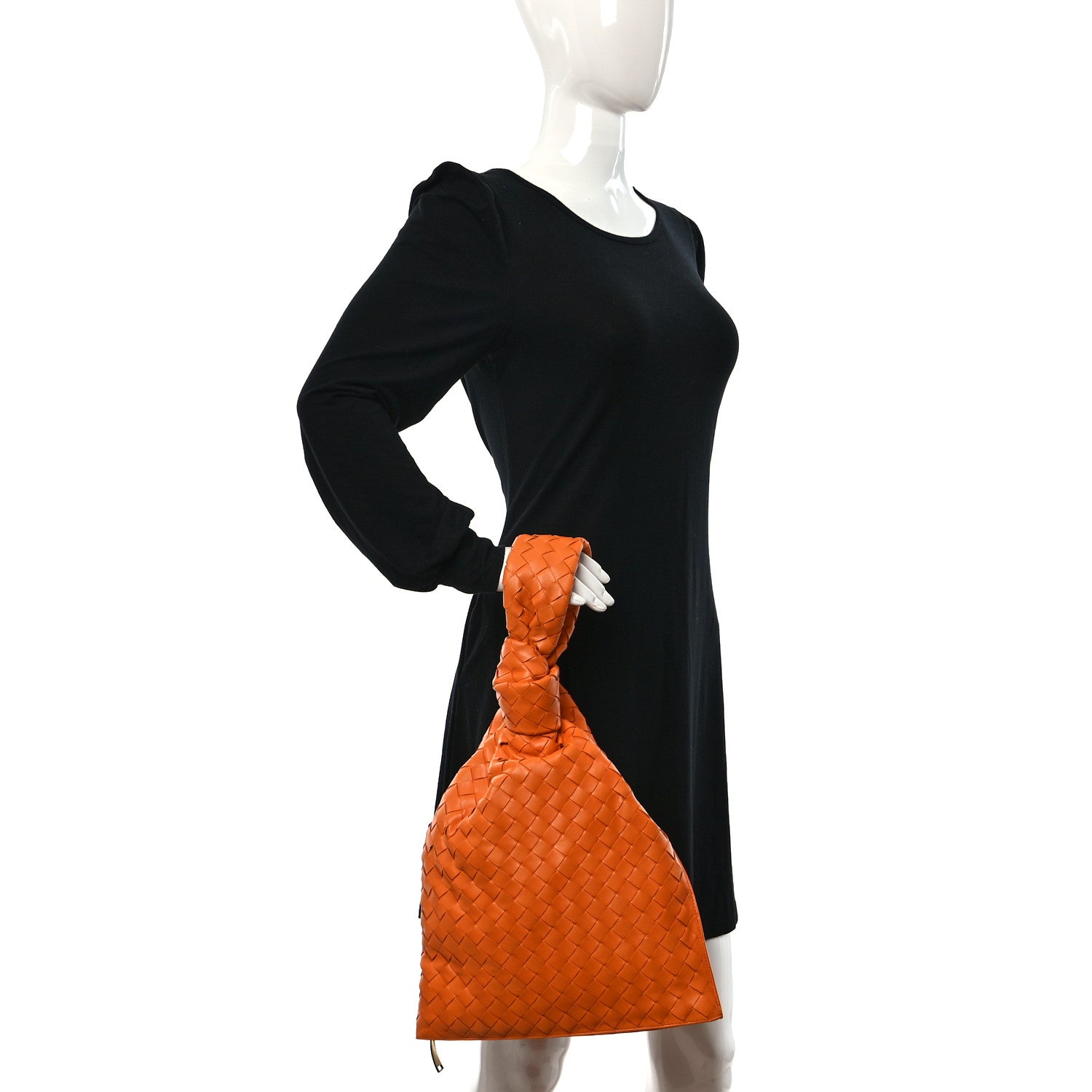 Bottega Veneta Nappa Intrecciato BV Twist Orange 2 of 7