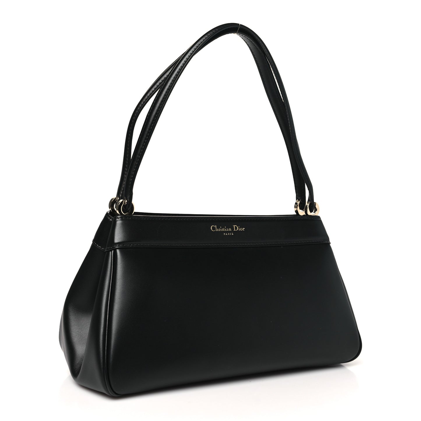 Calfskin Medium Key Shoulder Bag Black