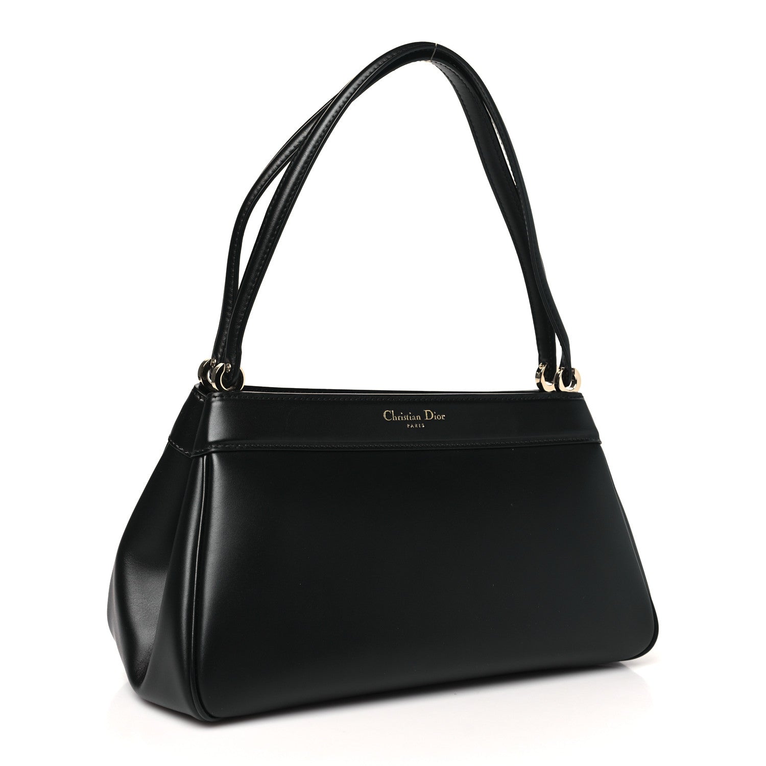 Christian Dior Calfskin Medium Key Shoulder Bag Black 3 of 10