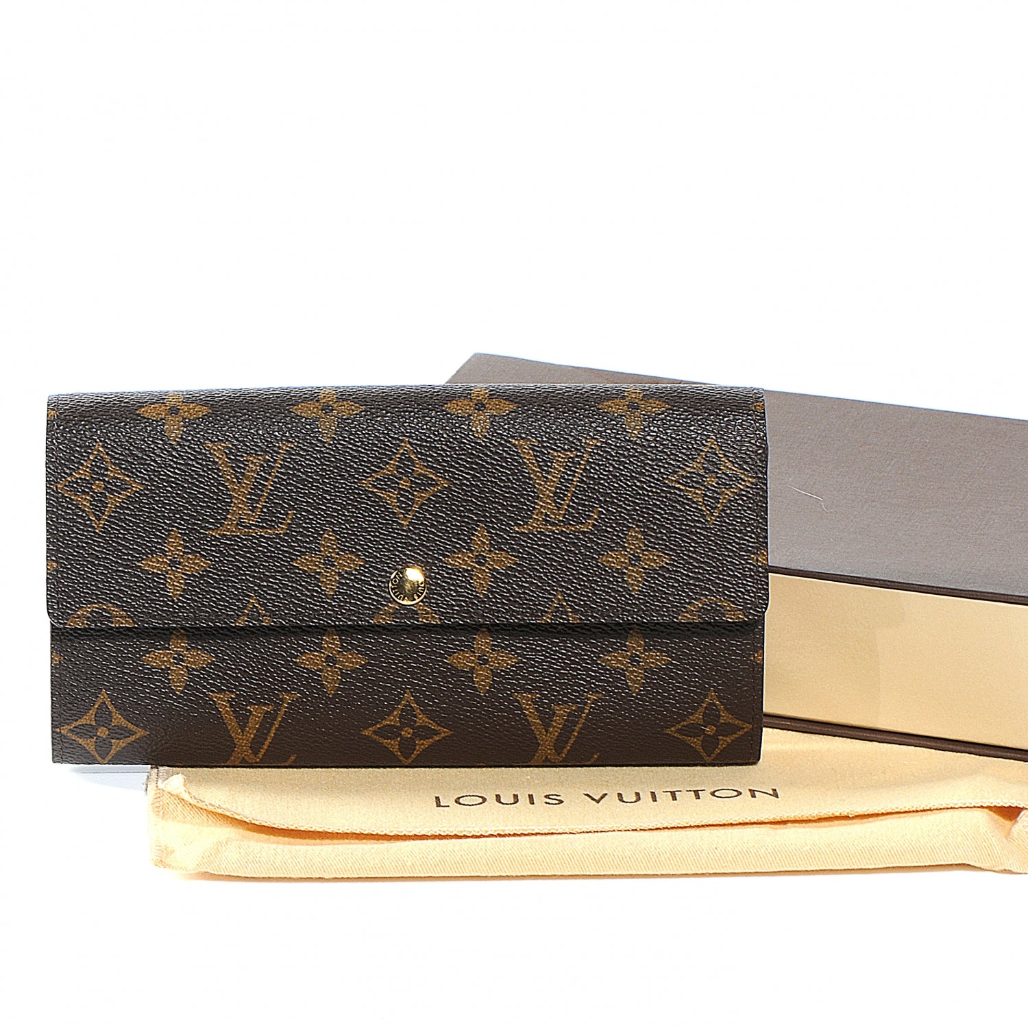 Louis Vuitton Monogram Leopard Sarah Wallet Blanc Corail 7 of 7