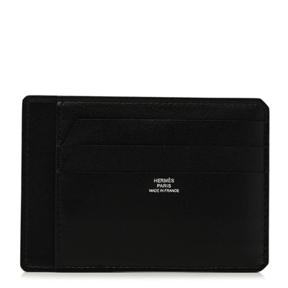 Hermes Villandry Calfskin City 8CC Card Holder Black 1 of 7