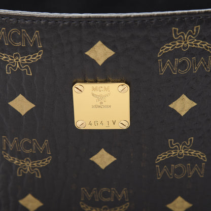 MCM Gradation Visetos Zip Pouch Black Gold 8 of 8