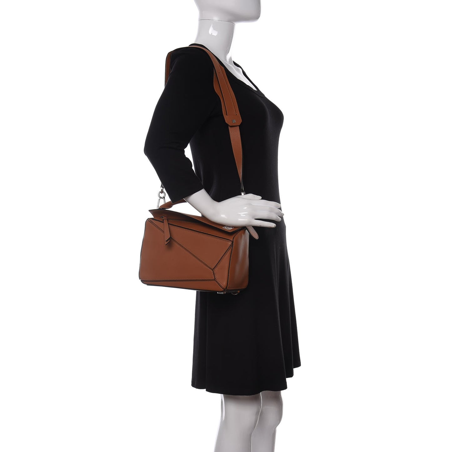 Calfskin Small Puzzle Bag Tan