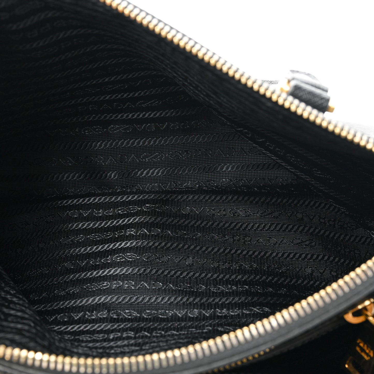 Saffiano Small Galleria Double Zip Tote Black