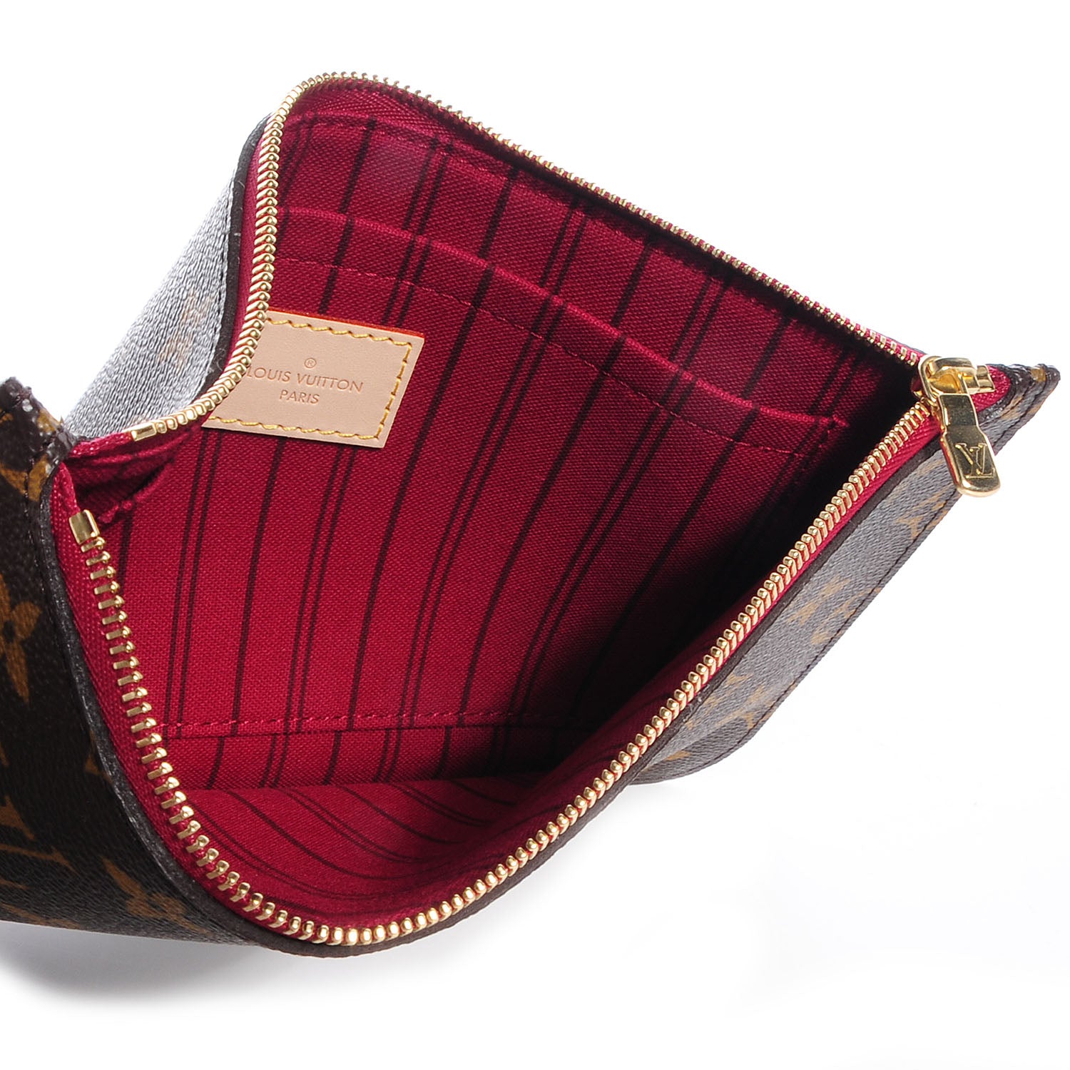 Louis Vuitton Monogram Neverfull MM GM Pochette Fuchsia 5 of 8