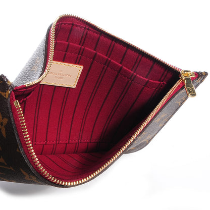 Louis Vuitton Monogram Neverfull MM GM Pochette Fuchsia 5 of 8