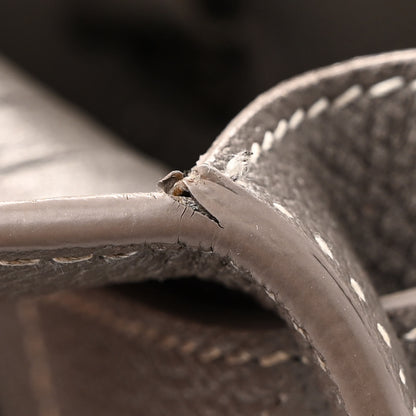 Saint Laurent Grained Calfskin Topstich Baby Sac De Jour Grey 13 of 20