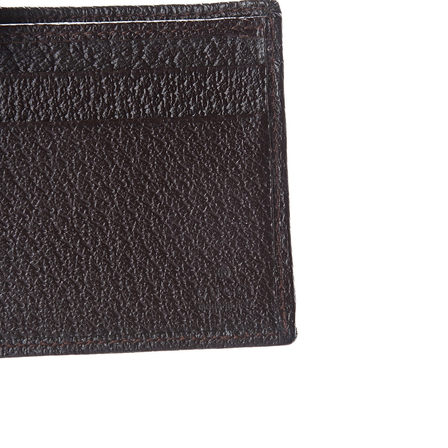 Gucci Monogram Bi-Fold Wallet Dark Brown 5 of 6