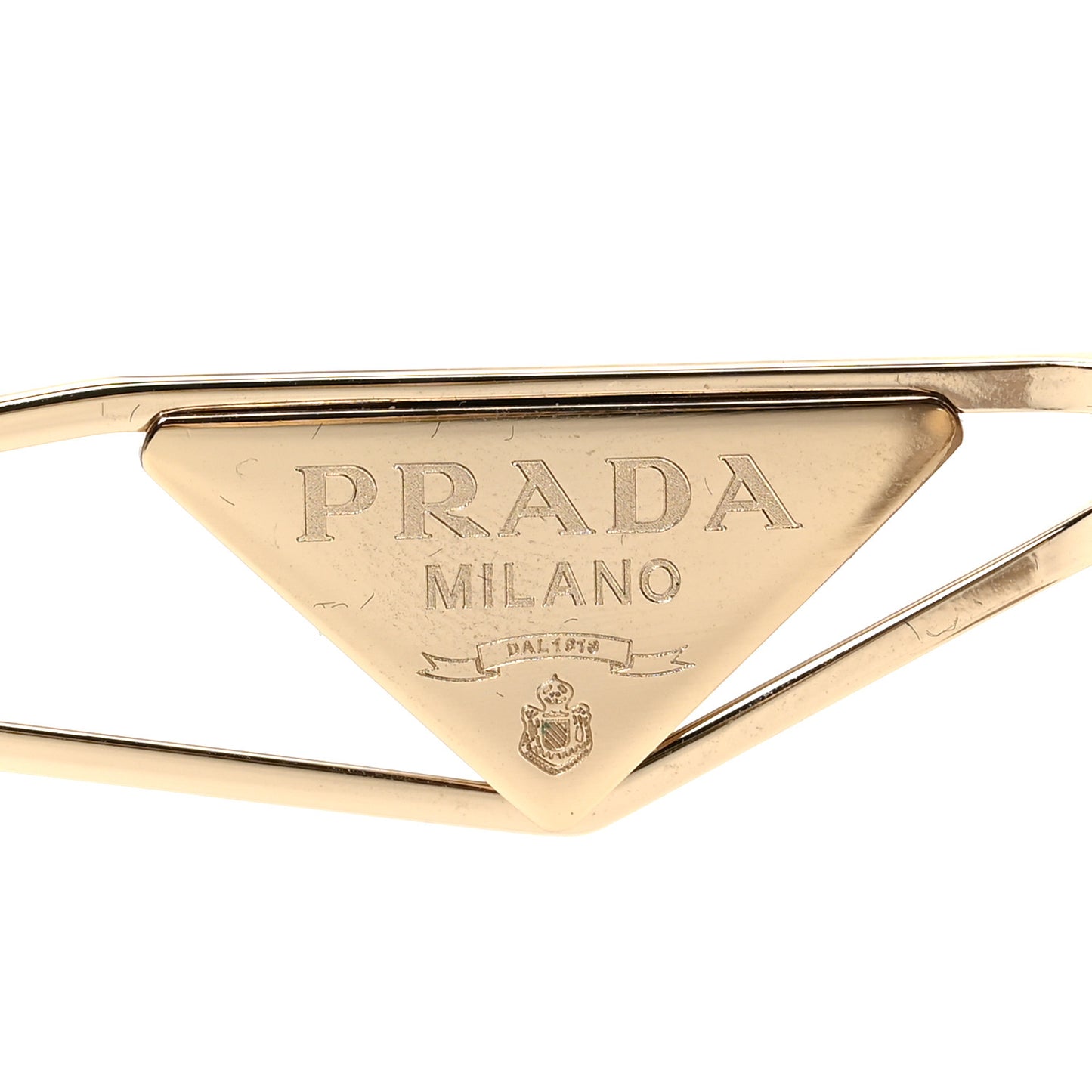Metal Symbole Triangle Logo Sunglasses SPR57Y Anthracite Gray Cammeo Beige