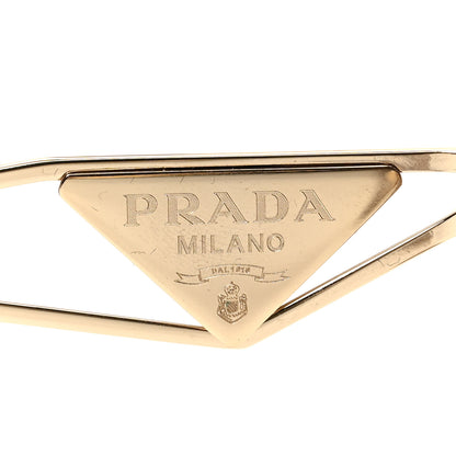 Prada Metal Symbole Triangle Logo Sunglasses SPR57Y Anthracite Gray Cammeo Beige 6 of 6