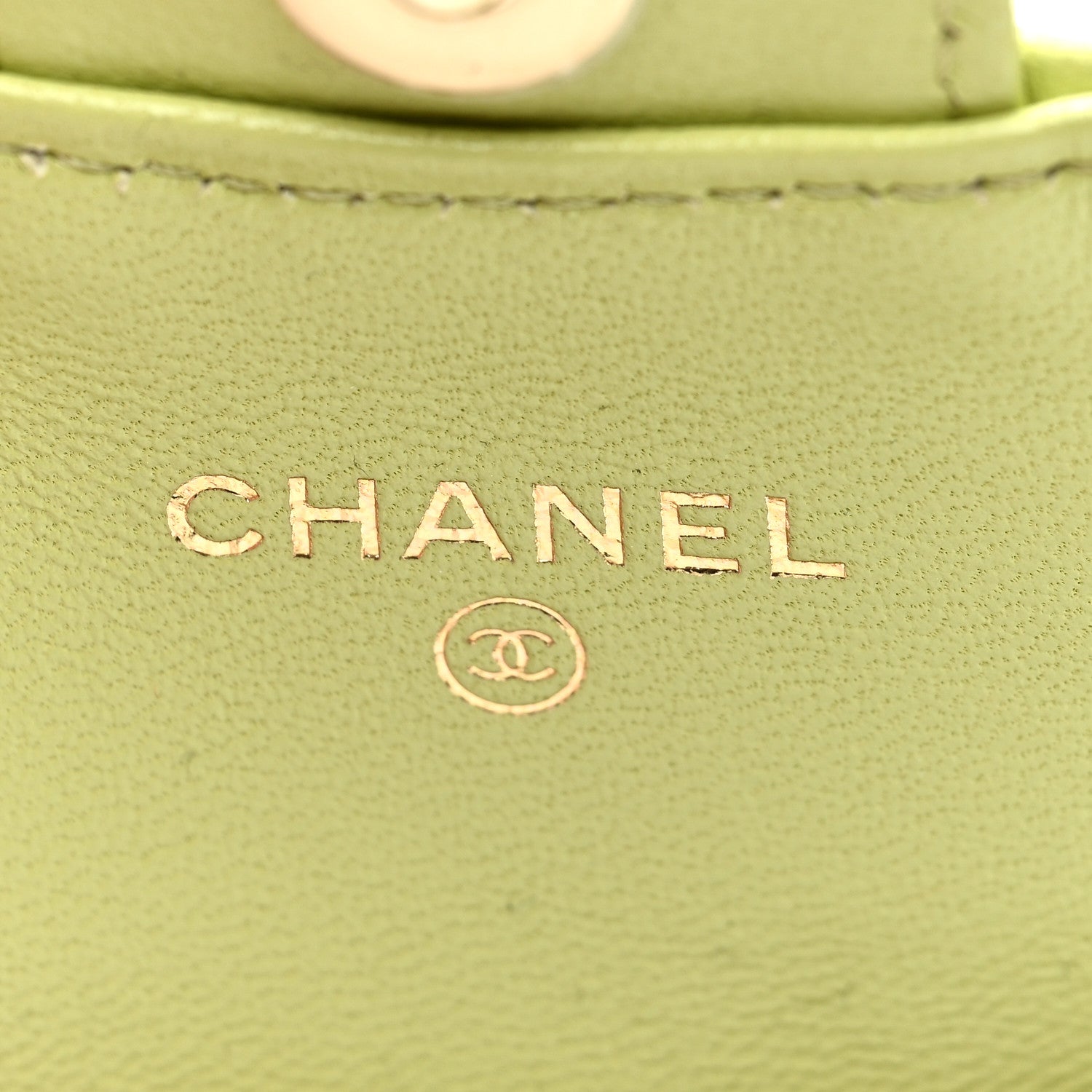 Chanel Lambskin Quilted Mini Chain Belt Bag Light Green 6 of 10