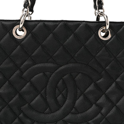 Chanel Caviar Quilted Grand Shopping Tote GST Black 9 of 15