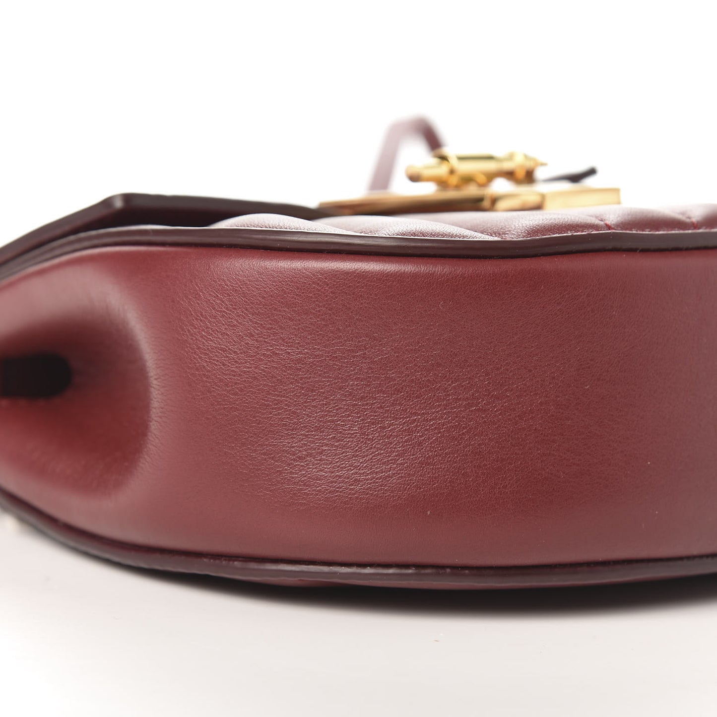 Calfskin Quilted Mini Drew Bijou Shoulder Bag Plum Purple