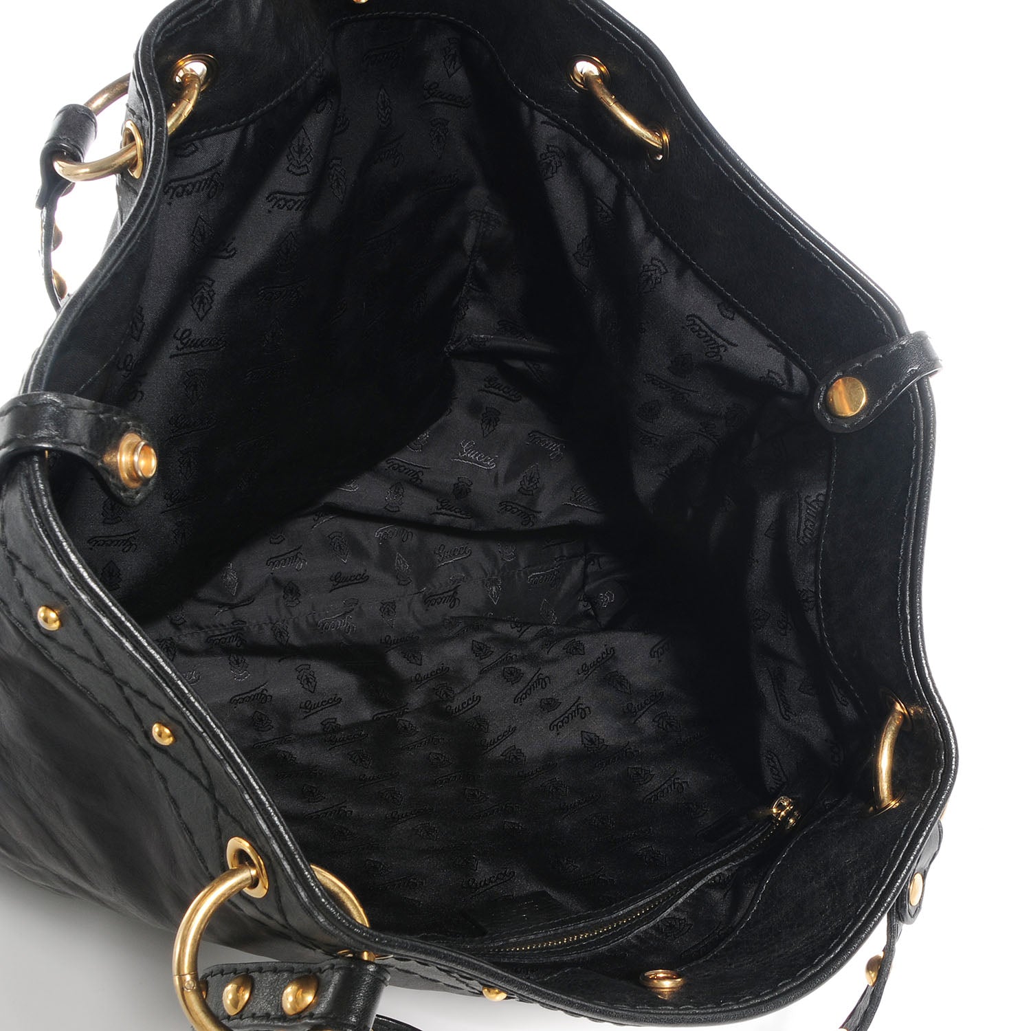 Gucci Leather Irina Tote Black 5 of 7