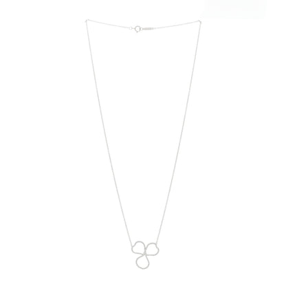 Tiffany Platinum Diamond Large Paper Flowers Pendant Necklace 2 of 5