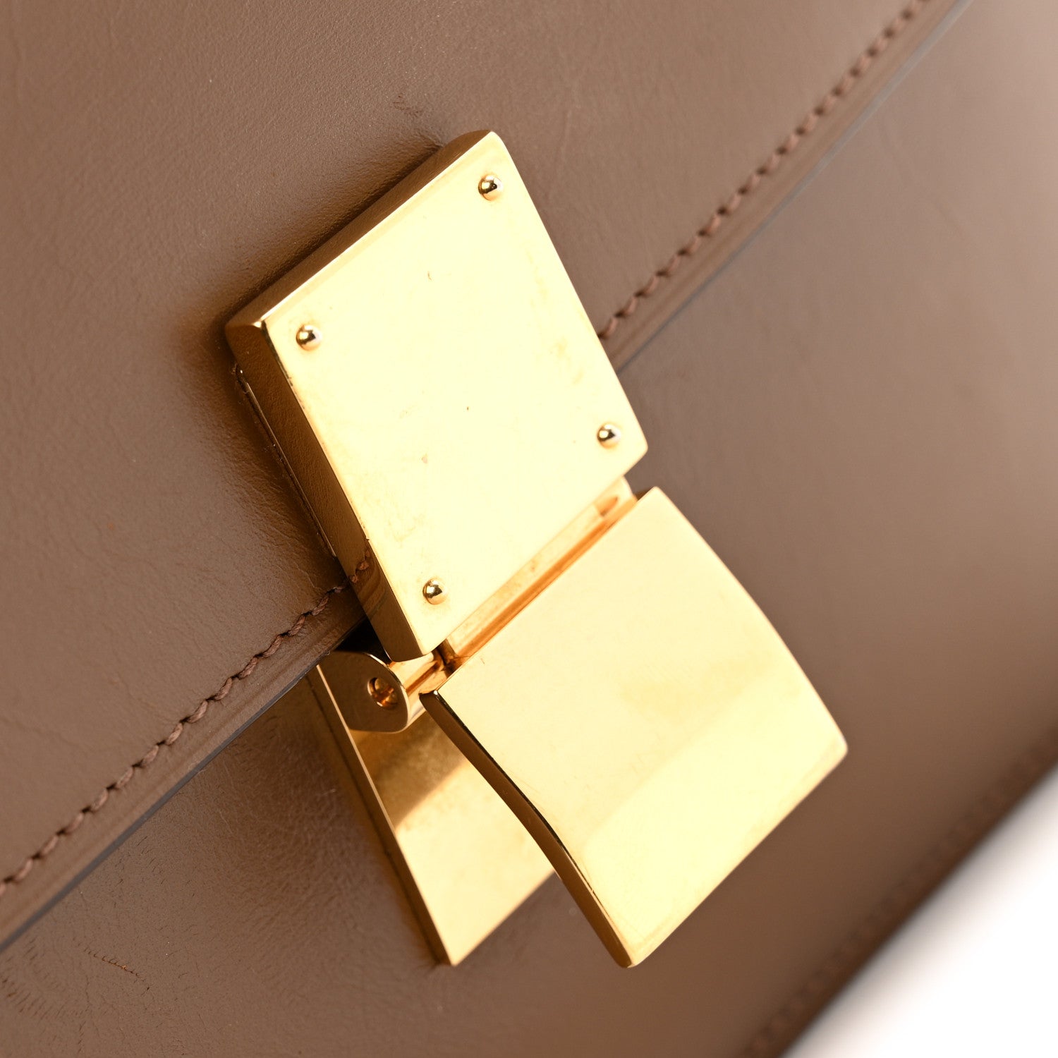 Celine Box Calfskin Medium Classic Box Flap Bag Camel 12 of 19