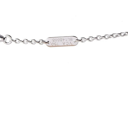 Van Cleef & Arpels 18K White Gold Gray Mother of Pearl Pure Alhambra Pendant Necklace 5 of 6