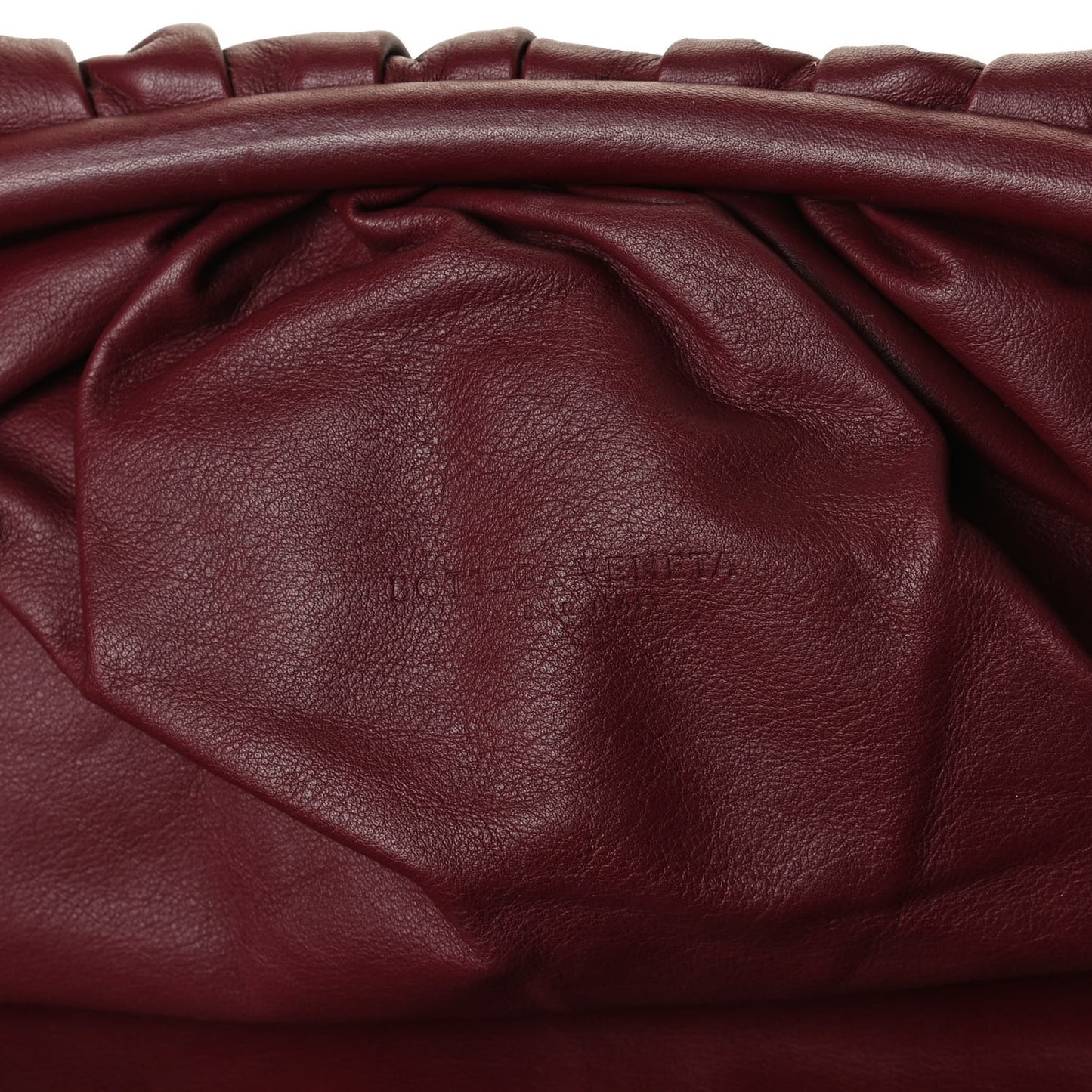 Smooth Butter Calf The Pouch Oversized Clutch Bordeaux