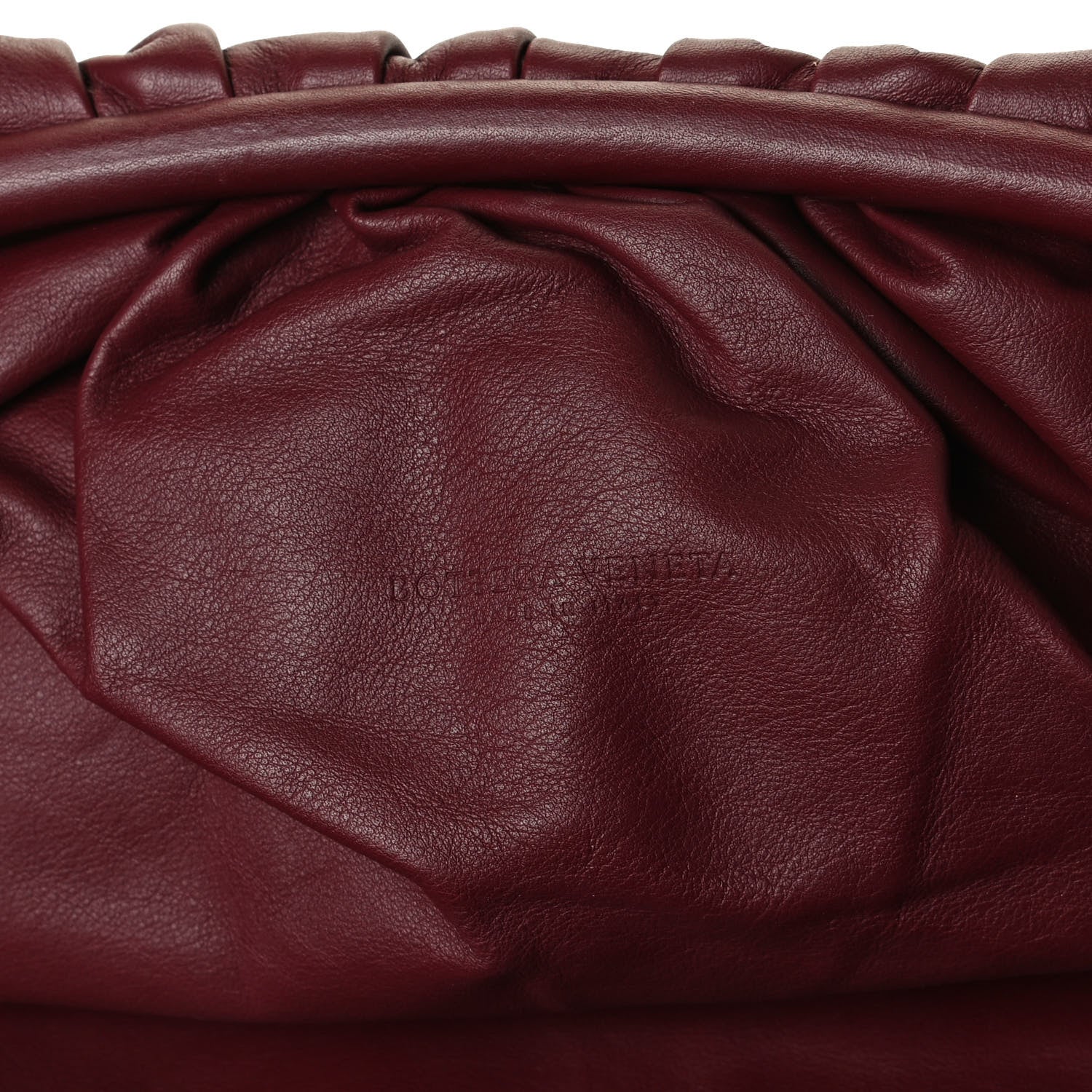 Bottega Veneta Smooth Butter Calf The Pouch Oversized Clutch Bordeaux 5 of 12