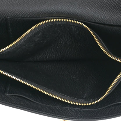 Hermes Epsom Kelly Wallet To Go Black 6 of 11