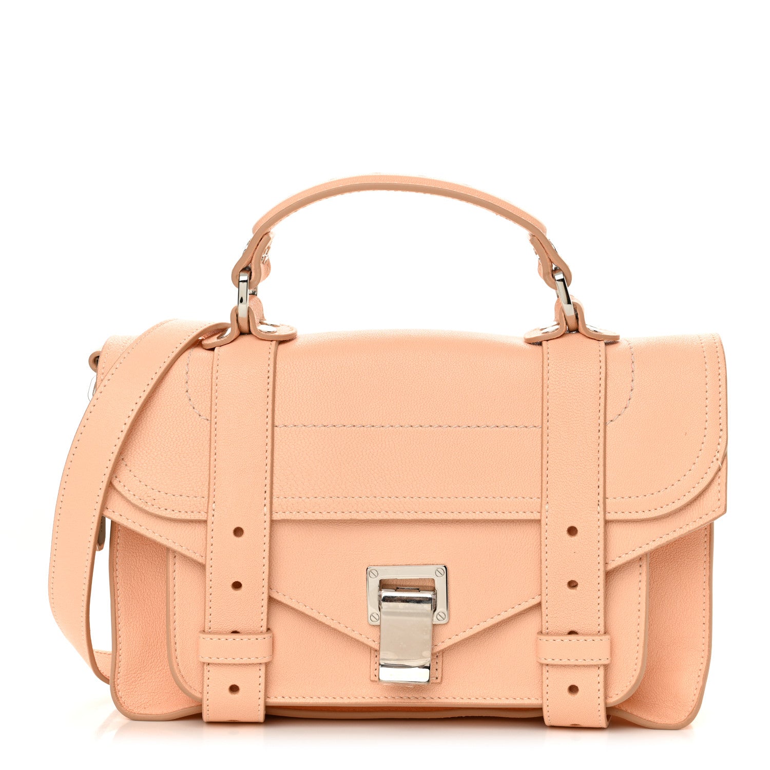 Proenza Schouler Lambskin Tiny PS1 Satchel Peach 1 of 12