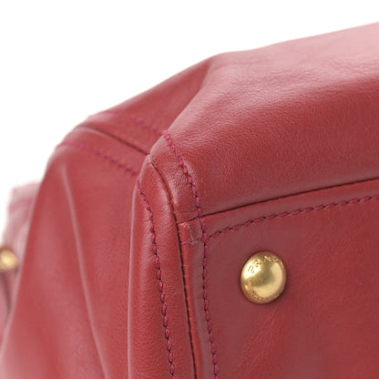 Prada City Calf Large Galleria Double Zip Tote Lacca 15 of 17