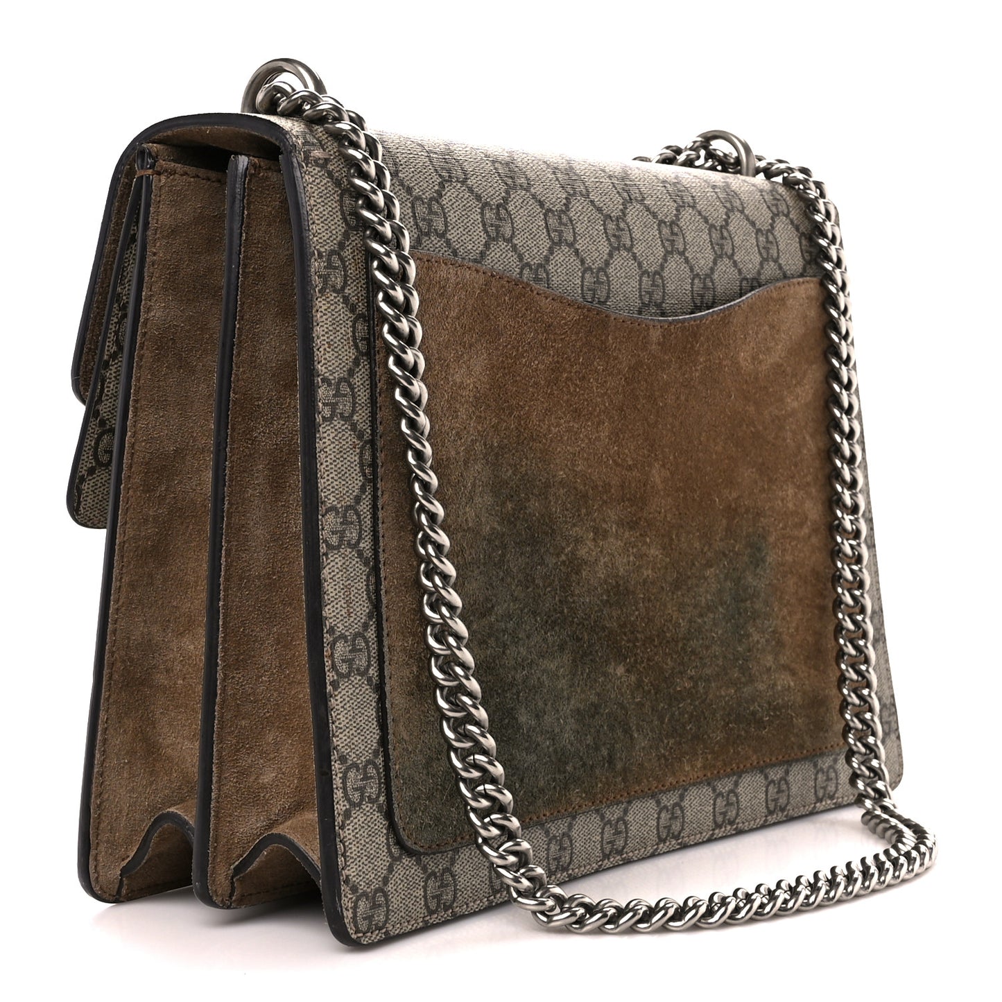 GG Supreme Monogram Medium Dionysus Shoulder Bag Taupe