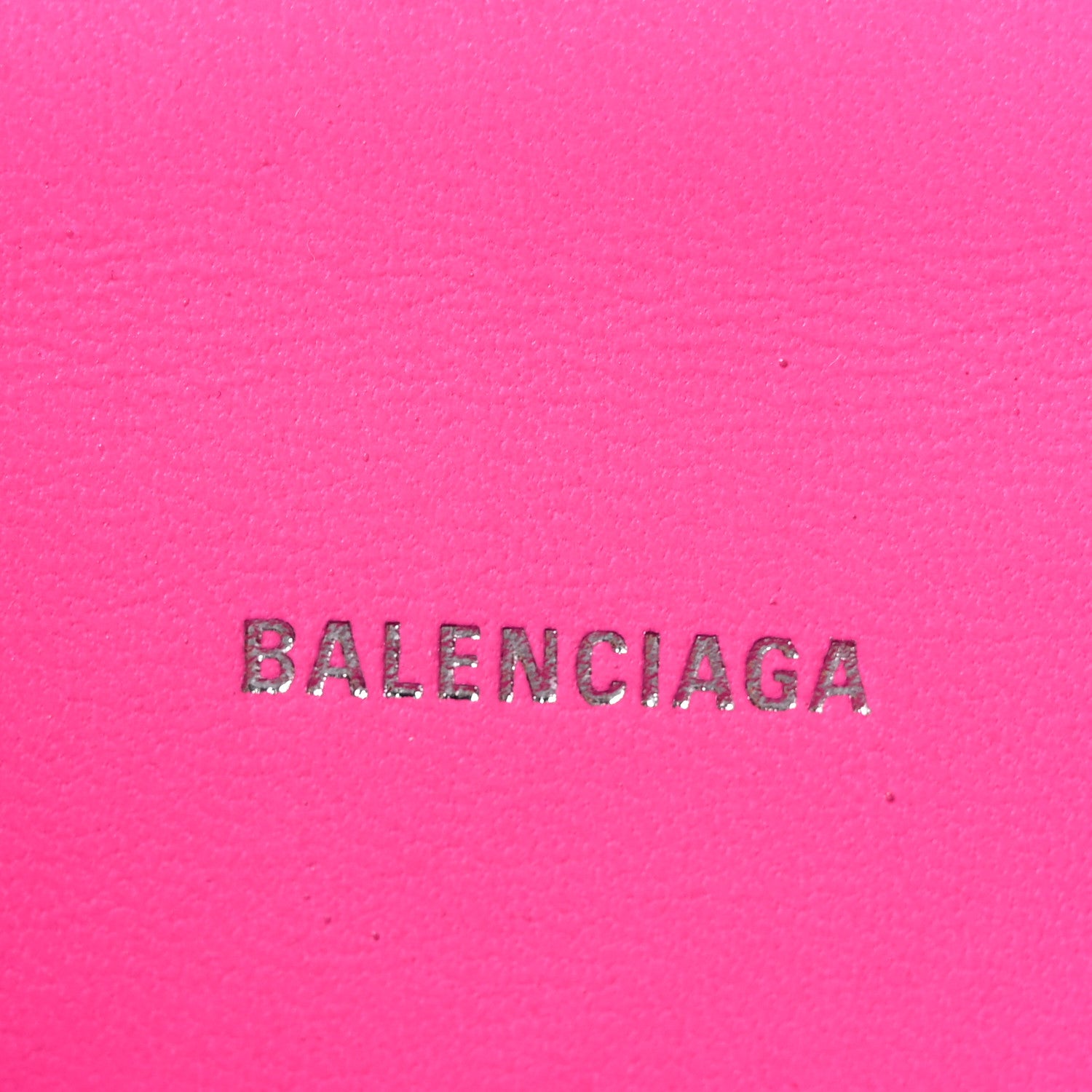Balenciaga Shiny Calfskin Crocodile Embossed Hourglass Top Handle Bag XS Lipstick Pink 6 of 11