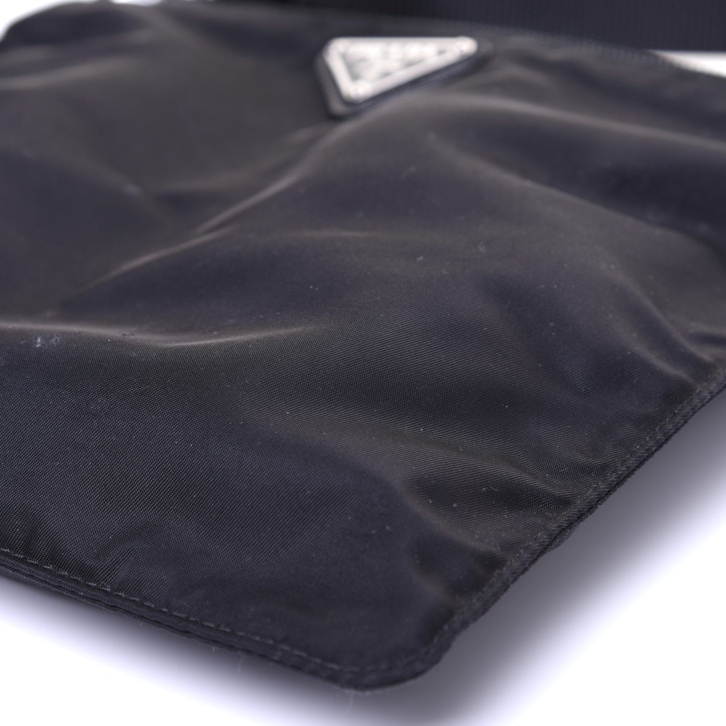 Nylon Tessuto Vela Messenger Bag Black