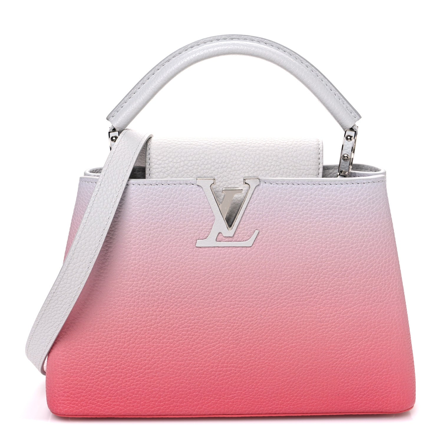 Louis Vuitton Taurillon Gradient Cloudy Capucines BB Corail 1 of 10