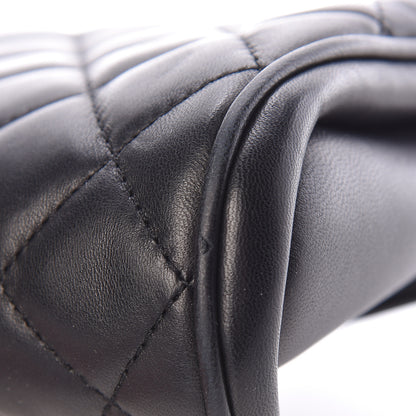 Chanel Lambskin Quilted Fold Up Again Clutch Black 17 of 18
