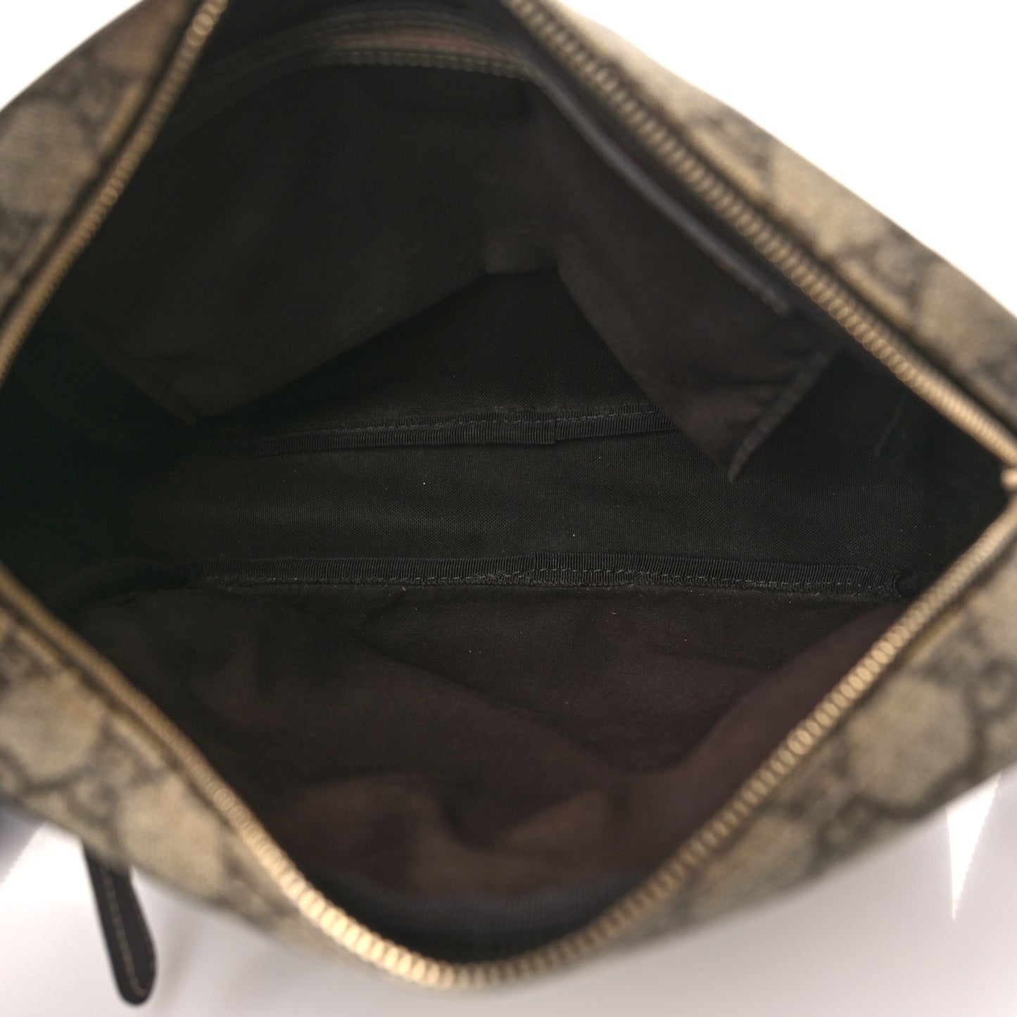 GG Plus Monogram Selleria Calfskin Medium Messenger Bag Beige Ebony Cocoa Dark Chocolate