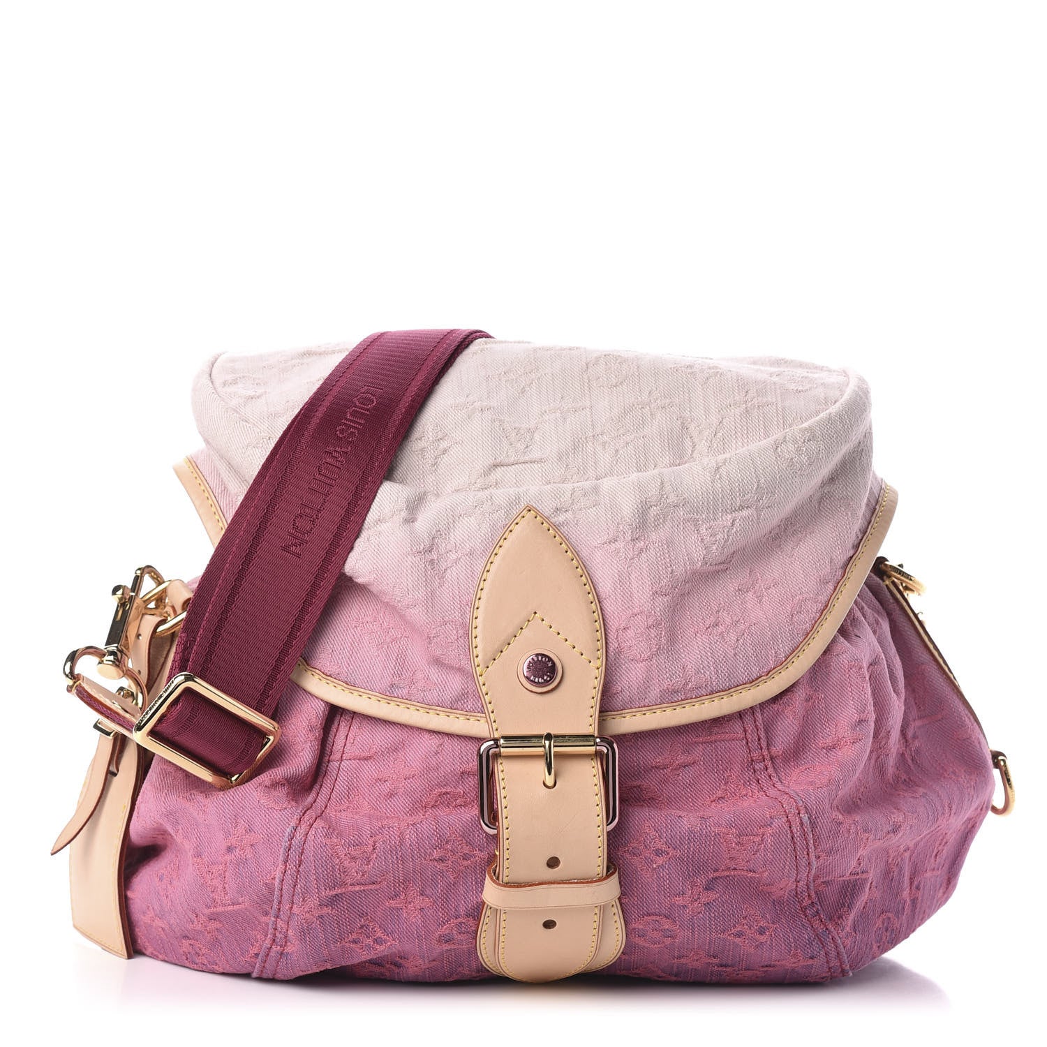 Louis Vuitton Denim Sunshine Messenger Rouge Fauviste 1 of 11